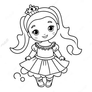 Sot Barbie Bursdagsantrekk Fargeleggingsside 122196 56726