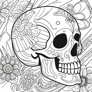 Realistisk Hodeskallestruktur Fargeleggingsside 122299 56859