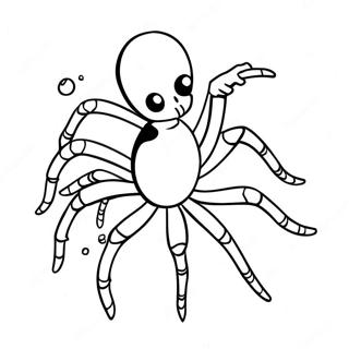 Kul Edderkopp Punk I Aksjon Fargeleggingsside 122348-56896