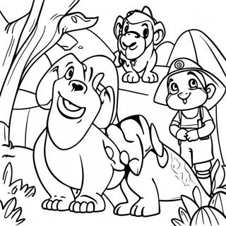 Jumanji Jungledyr Fargeleggingsside 122606-57098