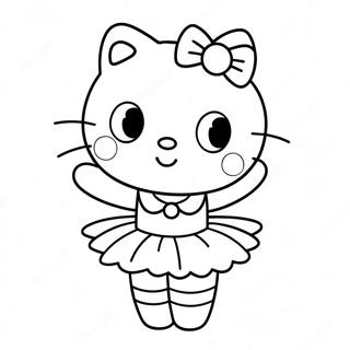 Sot Hello Kitty Ballerina Fargeleggingsside 122657-57134