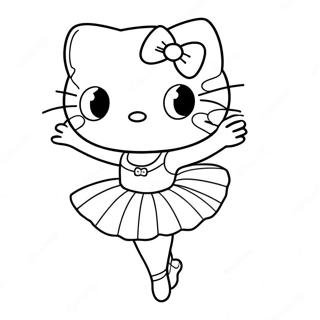 Sot Hello Kitty Ballerina Fargeleggingsside 122657-57136