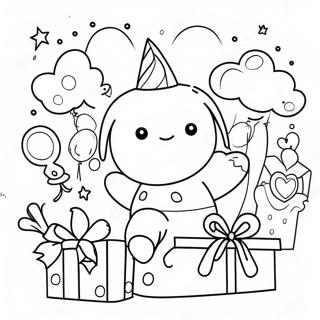 Spennende Glad 2 Bursdagsgaver Fargeleggingsside 122867-57306