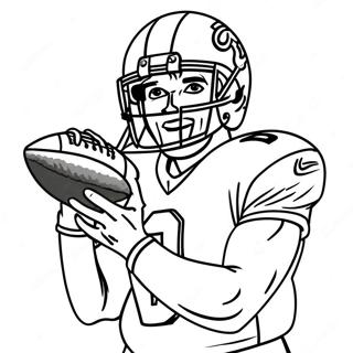 Aj Brown Med Fotball Fargeleggingsside 123148-57524