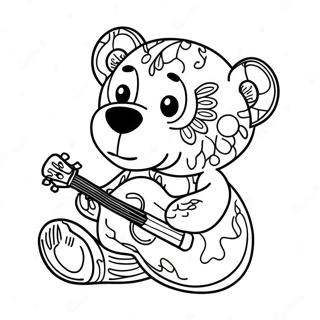 Fargerik Grateful Dead Bjorn Fargeleggingsside 123224 57577