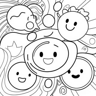 Glede Ansiktsuttrykk Fargeleggingsside 123482 57778