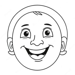 Glede Ansiktsuttrykk Fargeleggingsside 123482 57779