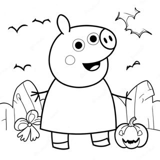 Peppa Gris Halloween Fargeleggingsider