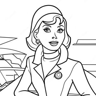 Jane Jetson I Sitt Stilige Antrekk Fargeleggingsside 123612-57878