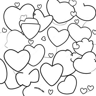 Sote Godterihjerter Fargeleggingsside 123714-57955