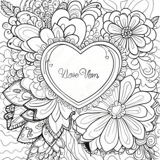 Hjertelige Kjaerlighetssitater Fargeleggingsside 123895-58098