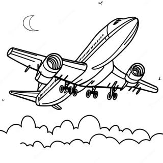 747 Fly Tar Av Fargeleggingsside 124176-58415