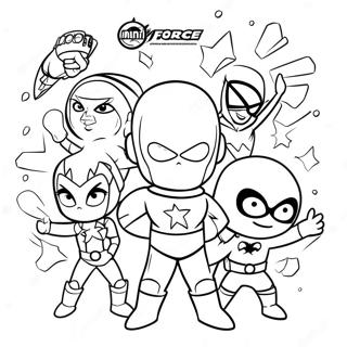 Mini Styrke Superhelter Fargeleggingsark 124486 58655