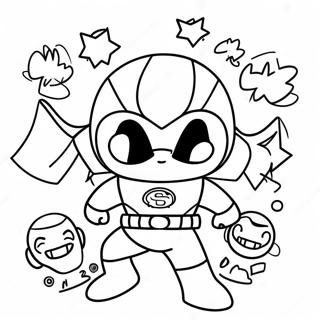 Mini Styrke Superhelter Fargeleggingsark 124486 58656