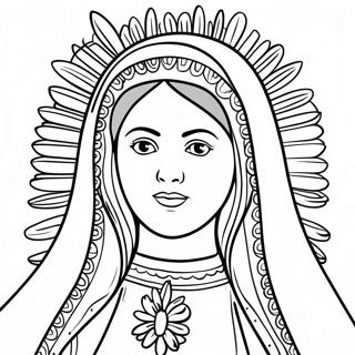 Vår Frue Av Guadalupe Fargeleggingsark