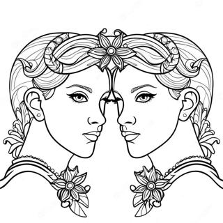 Fargerike Tvillingene Fargeleggingsside 124589-58730