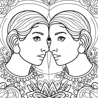 Fargerike Tvillingene Fargeleggingsside 124589-58732