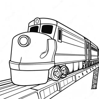 Fargerik Berg Og Dal Bane Fargeleggingsside 124899-58976