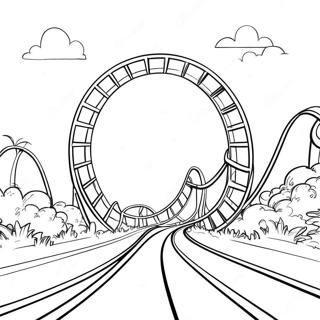 Morsom Berg Og Dal Bane Loop Fargeleggingsside 124900 58978