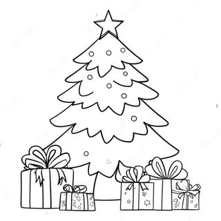 Festlig Juletre Fargeleggingsside 125050-59085