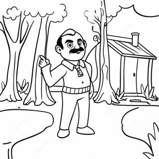 Hei Nabo Skumle Skygger Fargeleggingsside 125234 59237