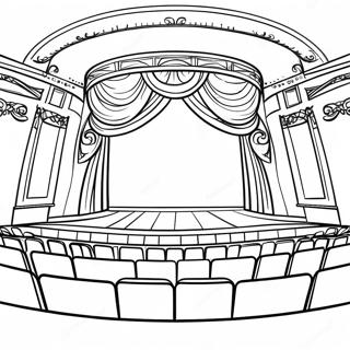 Fargerik Teater Scene Fargeleggingsside 125437-59388