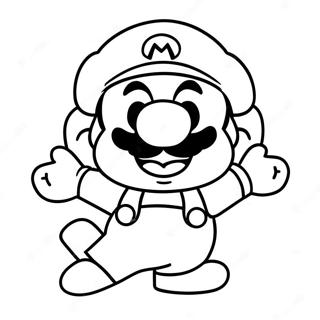 Cappy Mario I Aksjon Fargeleggingsside 125565-59485