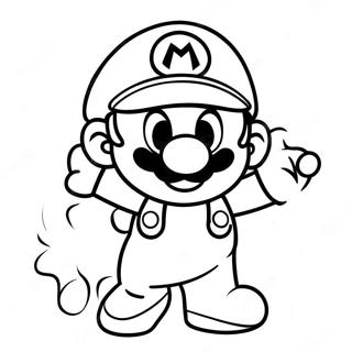 Cappy Mario I Aksjon Fargeleggingsside 125565-59487