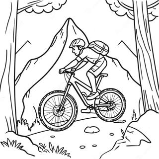 Terrengsykkel Ritt Scene Fargeleggingsside 125956-59800