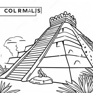 Maya Ruiner I Guatemala Fargeleggingsark 126291 60054