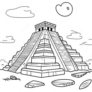 Maya Ruiner I Guatemala Fargeleggingsark 126291 60055