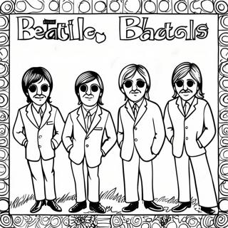 Fargerik Beatles Albumcover Fargeleggingsside 126702-60365