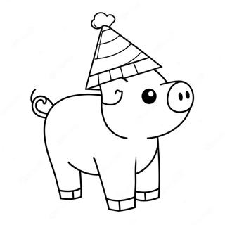 Minecraft Gris Med Festhatt Fargeleggingsside 126834 60473