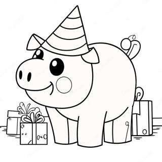 Minecraft Gris Med Festhatt Fargeleggingsside 126834 60476