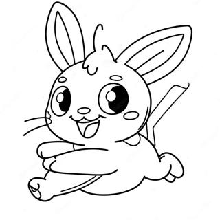 Scorbunny Som Loper Raskt Fargeleggingsside 126861 60498