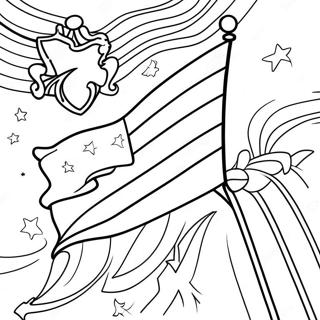 Modig Kubansk Flagg Fargeleggingsside 127091 60674