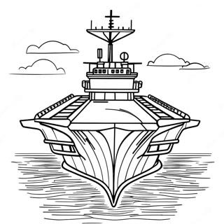 Fargeleggingsside Med Hangarskip Til Sjos 127194-60753