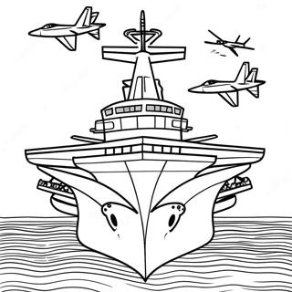 Hangarskip Fargeleggingsark