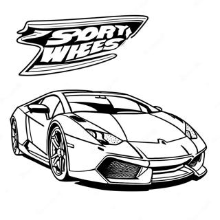 Sporty Lamborghini Hot Wheels Fargeleggingsside 127323-60856