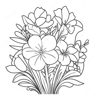 Stressavlastning - Voksne Blomster Fargeleggingsark