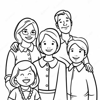 Lykkelig Familie Sammen Fargeleggingsside 127915 61444