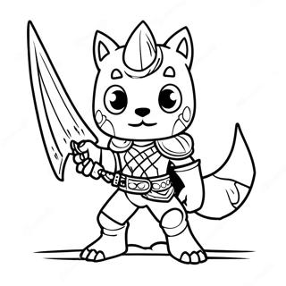 Monsterjeger Fargeleggingsark