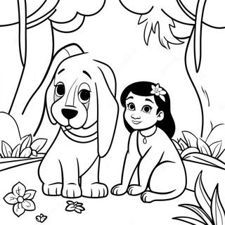 Jasmine Og Rajah I En Magisk Hage Fargeleggingsside 128740 62080