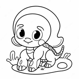 Sot Skorpion Tegneserie Fargeleggingsside 128766 62099