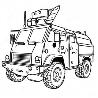 Swat Truck Med Offiserer Fargeleggingsside 128869-62177