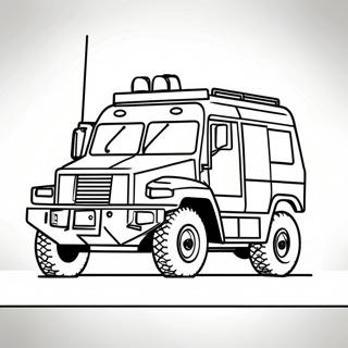 Swat Truck Med Offiserer Fargeleggingsside 128869-62178