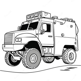 Swat Truck I Aksjon Fargeleggingsside 128870-62182