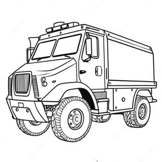 Tungt Utstyrt Swat Truck Fargeleggingsside 128871-62186