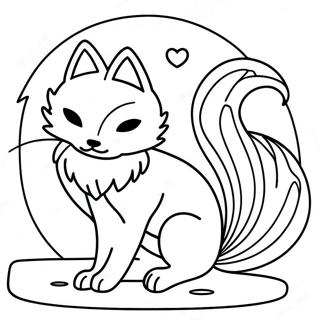 Kitsune Fargeleggingsark