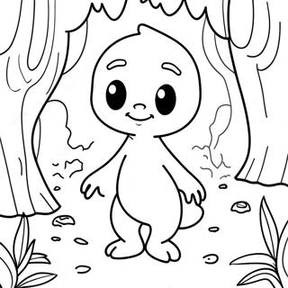 Casper I En Skummel Skog Fargeleggingsside 129868-62964